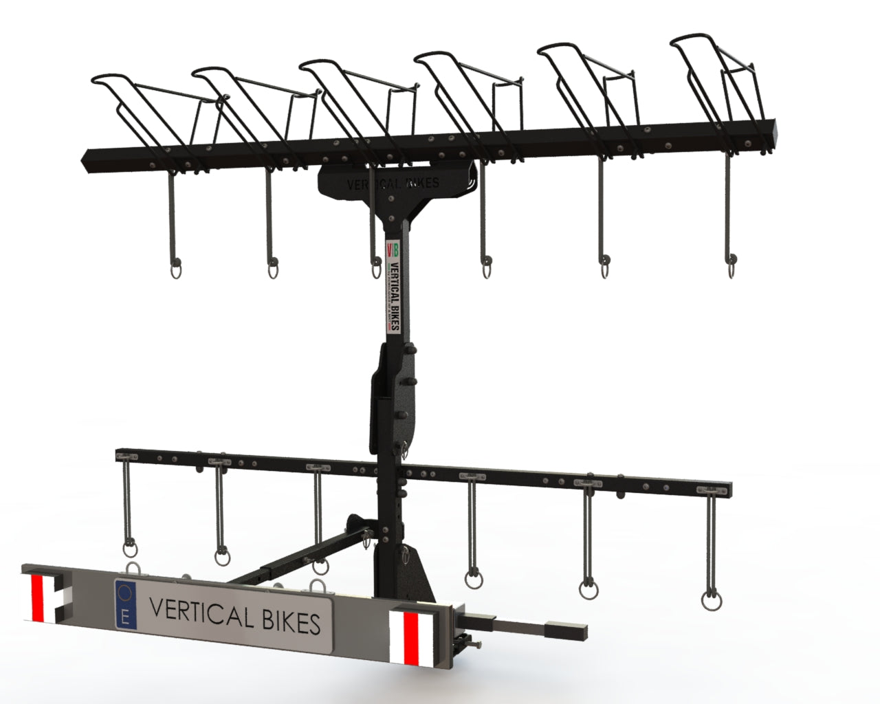 VERTICAL BIKE RACK - 5 Bicycles - Vertical Bikes Bicycle Accessories | Ebikes Parts and Accessories