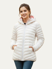 Veste légère à capuche femme hiver - PanierRoyale