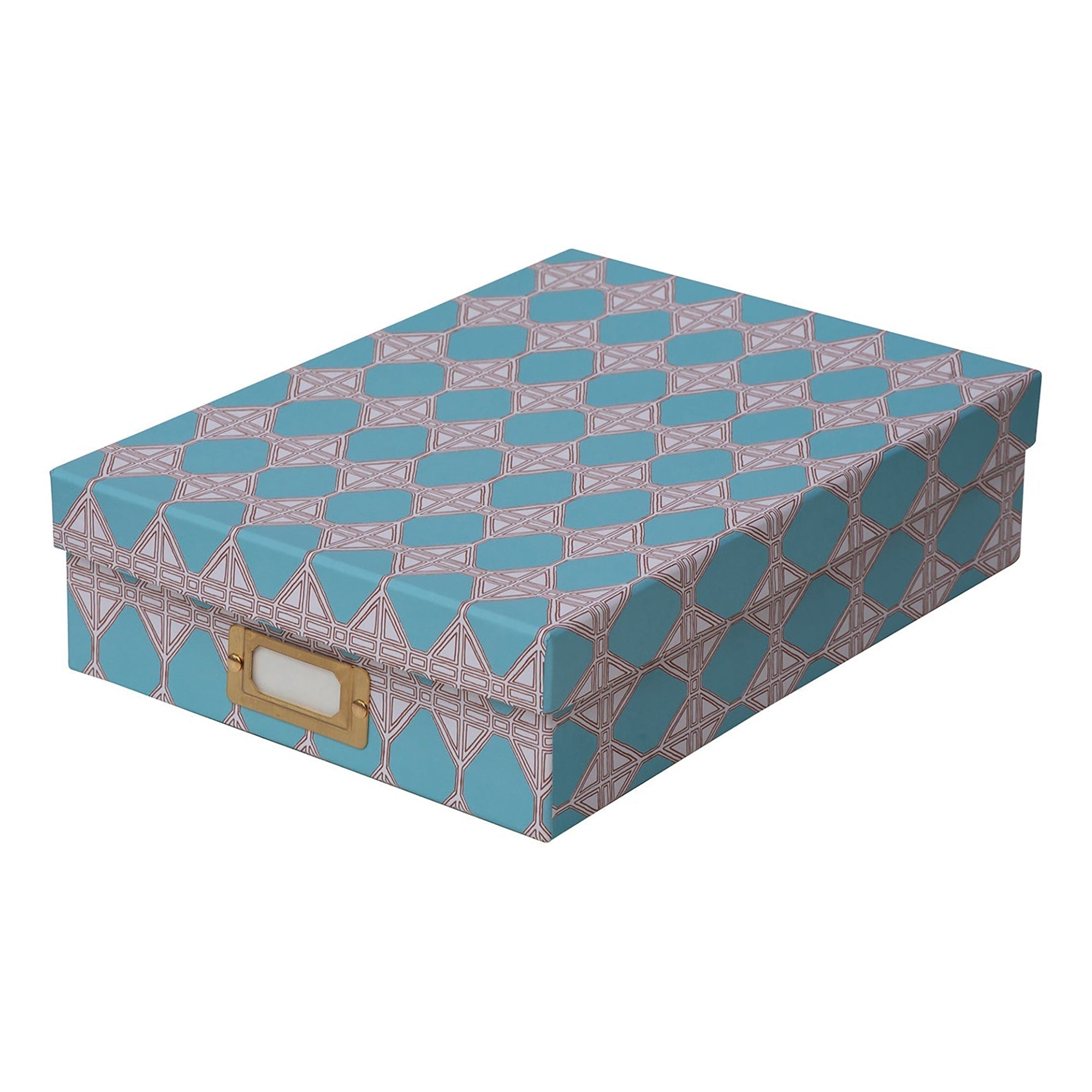 Romarong Vai Blue Lidded Portfolio Box