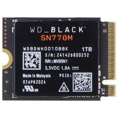 Western Digital WD_BLACK 1TB SN770M M.2 2230 NVMe Internal SSD (WDBDNH0010BBK)