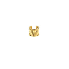 Warrior Chevron Ear Cuff in gold.