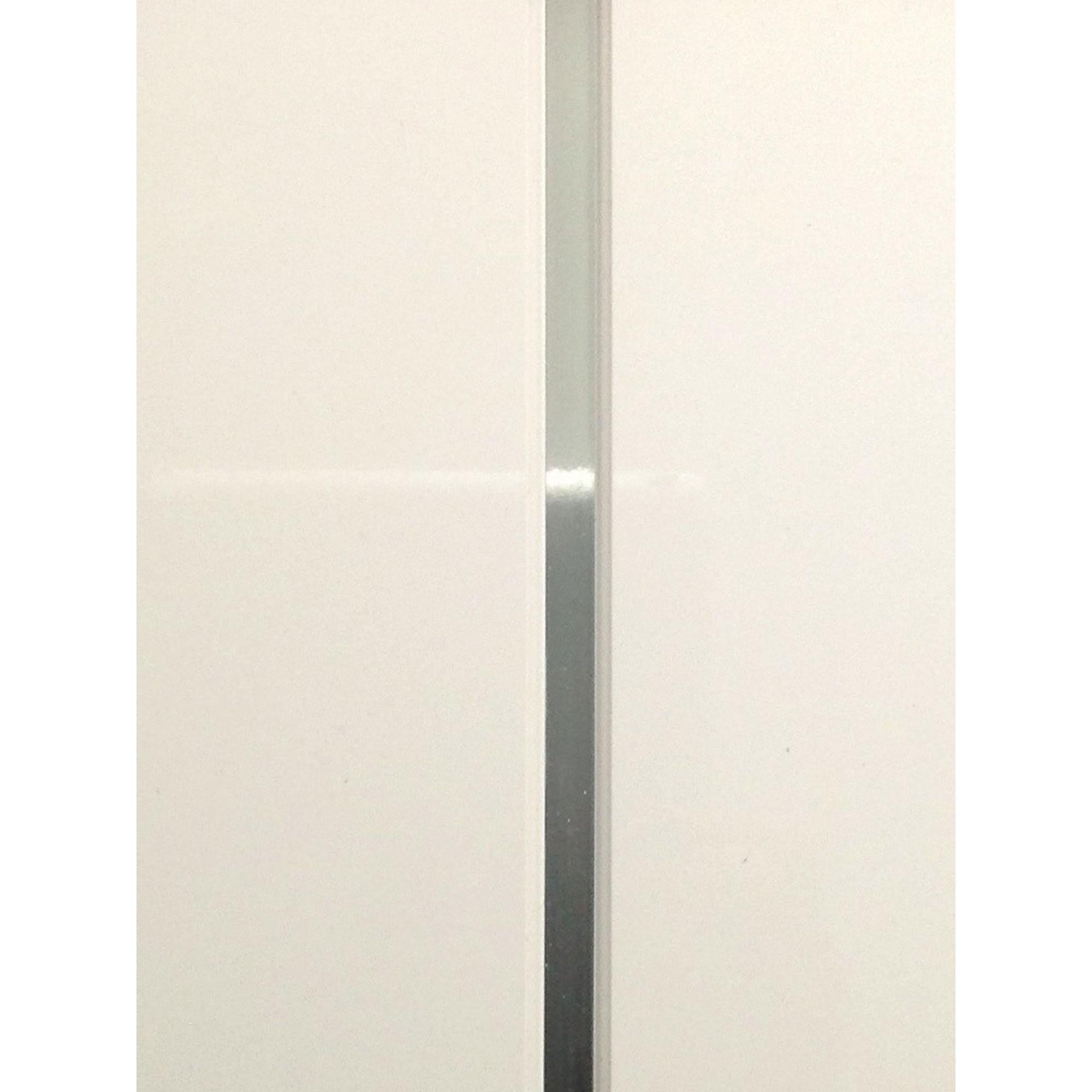 SDG Ceiling Panel 2700 x 250 x 9.5mm (Pack of 5) - White Ash and Chrome - welovecouk