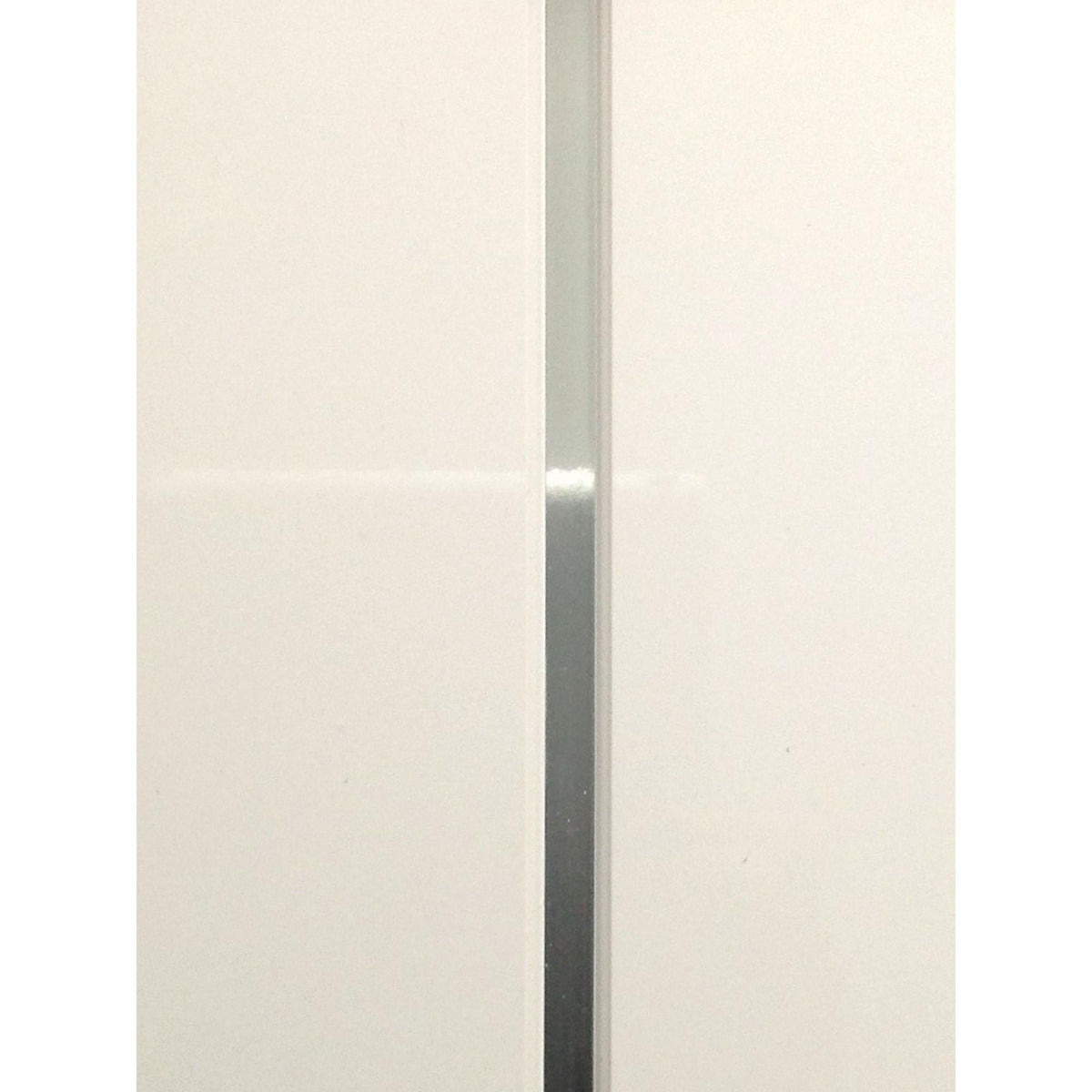 SDG Ceiling Panel 2700 x 250 x 9.5mm (Pack of 5) - White Ash and Chrome - welovecouk