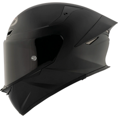 Left Side View of KYT TT-REVO motorcycle helmet in Matte Black