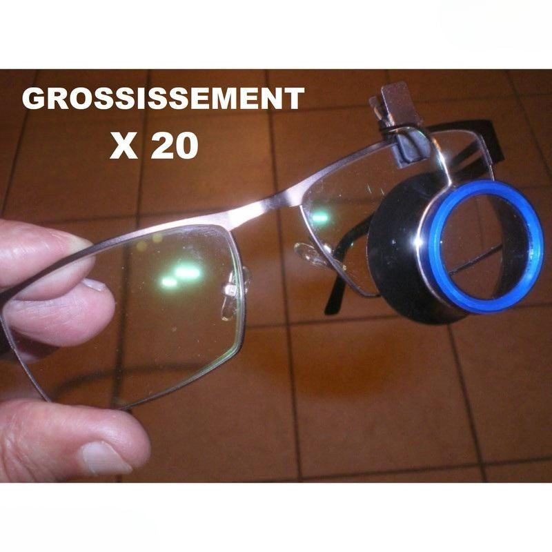 Loupe-Clip Horloger pour Montures à Lunettes neuve
