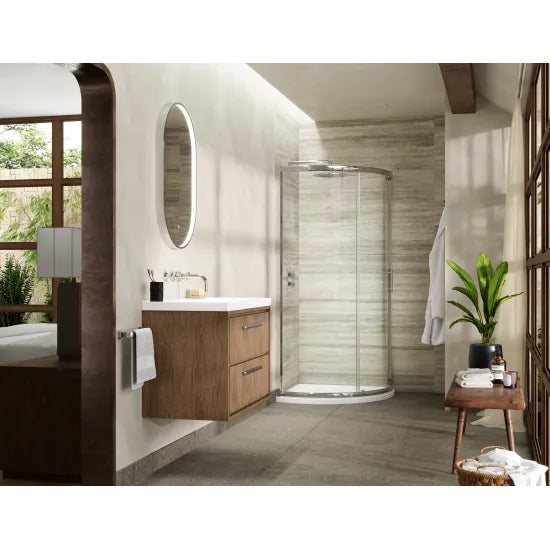 Hudson Reed Pacific 860mm Single Entry Quadrant Enclosure 6mm Glass