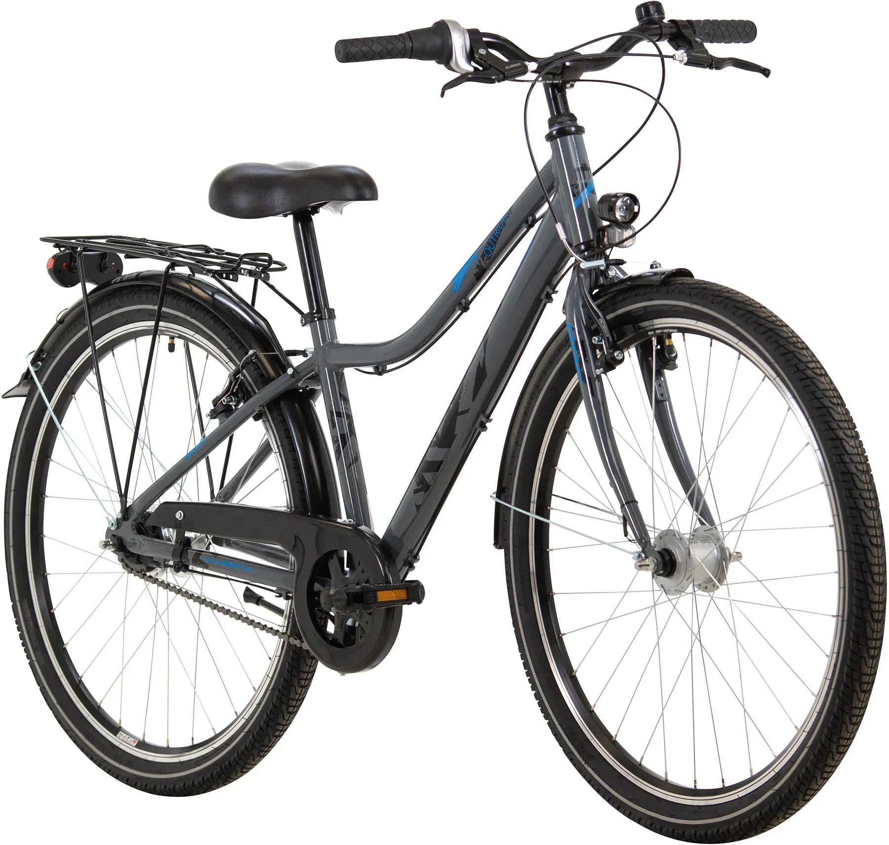 26 Zoll Jugend-Fahrrad, BBF Outrider Sporty, 7 Gang Shimano Nexus Nabenschaltung, anthrazit