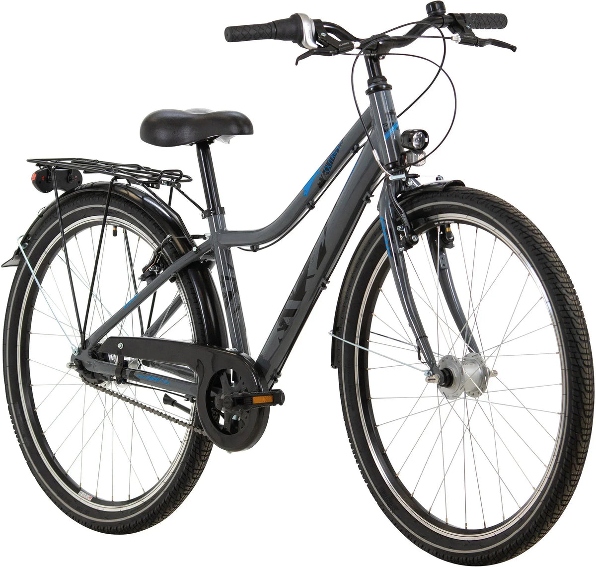 26 Zoll Jugend-Fahrrad, BBF Outrider Sporty, 7 Gang Shimano Nexus Nabenschaltung, anthrazit