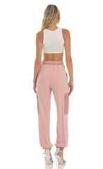 Shimmer Pants in Pink