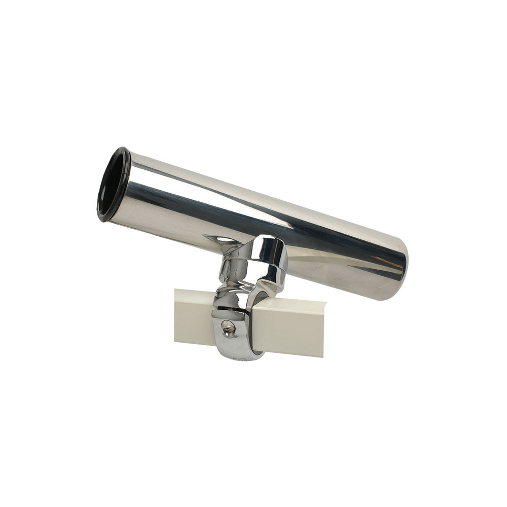 C.E. Smith Pontoon Square Rail Adjustable Clamp-On Rod Holder-Fishing Accessories-1-Tiny Boat Nation