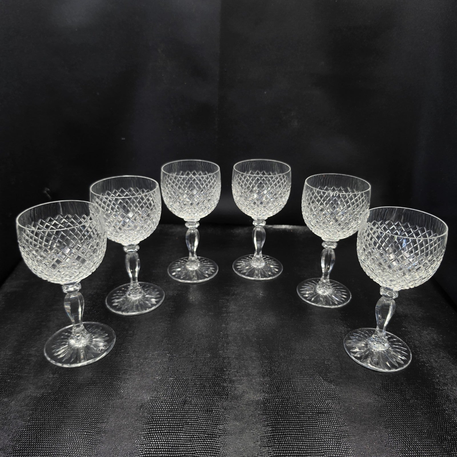 Cristal Saint Louis, modèle Tacite, 6 Verres À Vin Rouge N°3