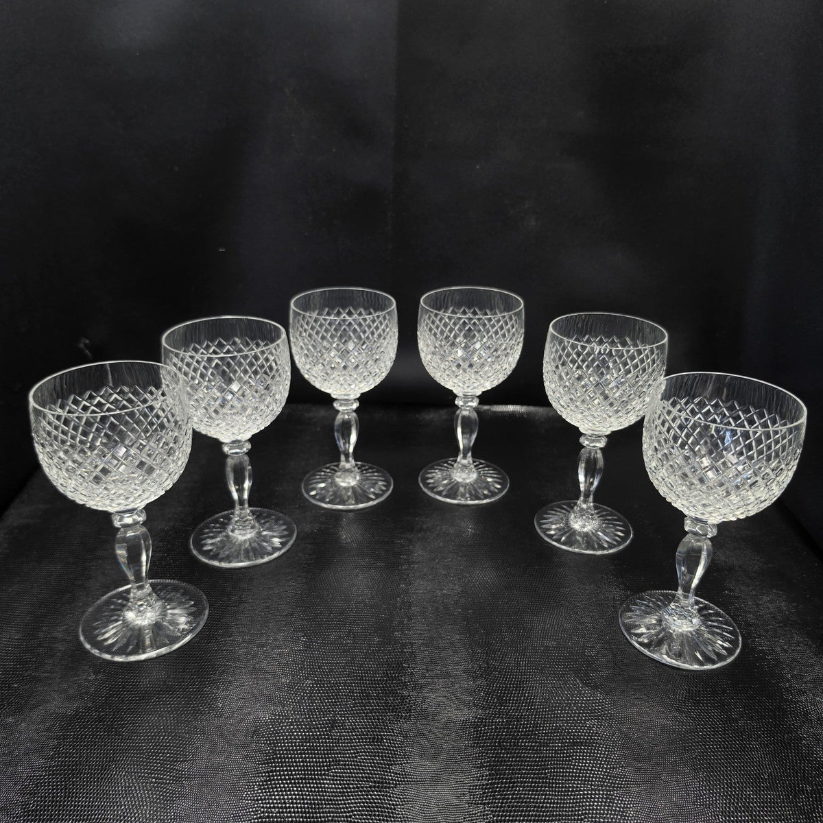 Cristal Saint Louis, modèle Tacite, 6 Verres À Vin Rouge N°3