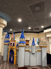 Castle Blue & Pink Lower Section - Custom Prop Rentals