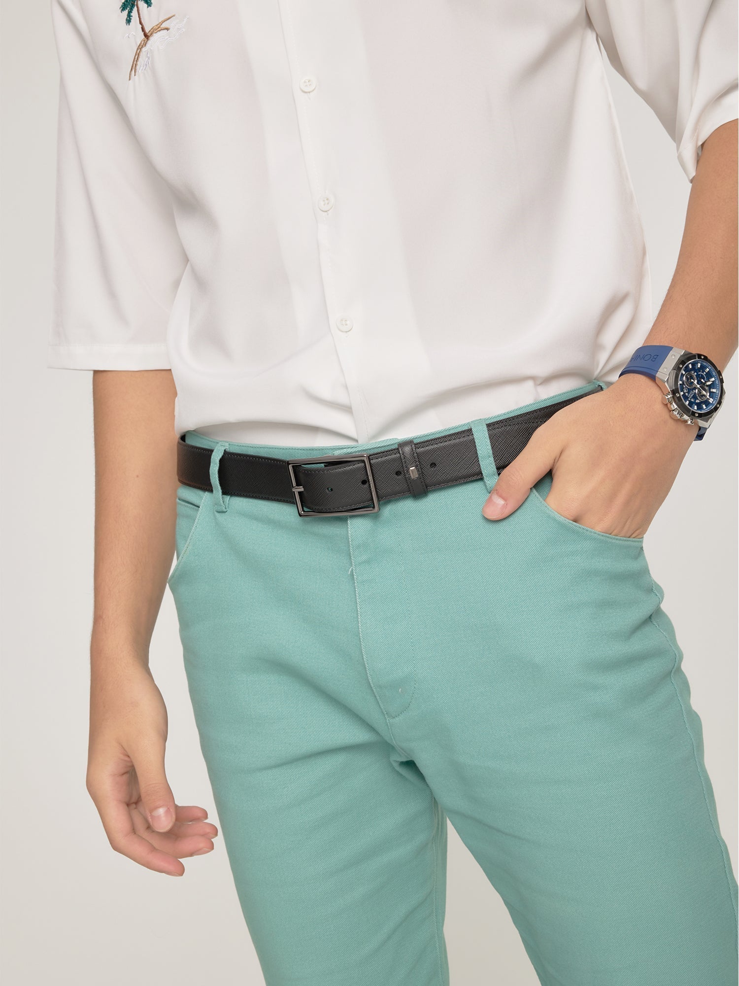 Colt Non-Reversible Leather Belt - BONIA