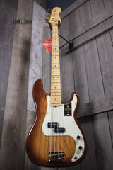 Fender 75th Anniversary Commemorative Precision Bass, Maple Fingerboard,  2-Color Bourbon Burst Electric Bass Guitar 0177552833