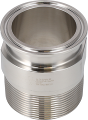 Adattatore Tri-Clamp® 21MP 2" 2" #7 304 TriClamp igienico NPT maschio