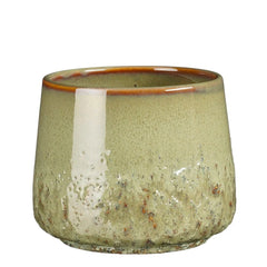 Mica Decorations 13cm Green 'Mylo' Pot