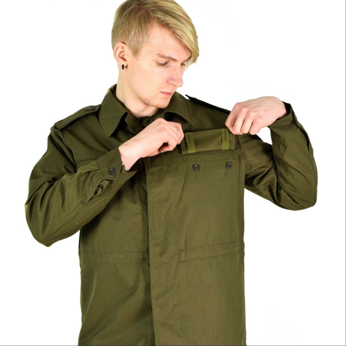 Original vintage Czech army field jacket M85 military Olive green military NEW - GoMilitar