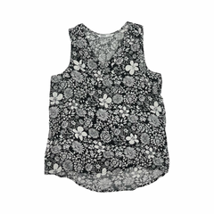 Blouse Sleeveless By Sonoma In Black & White, Size:S