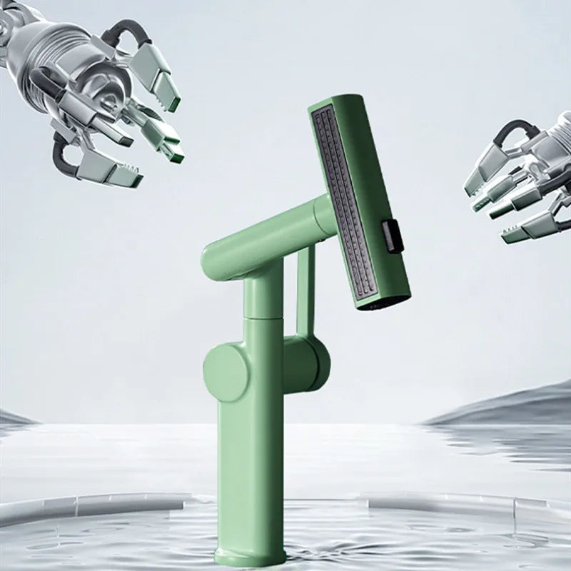 Rainfall Basin Faucet Bathroom Sink Faucet Multi functions Rotation Sink Faucet Basin Tap Hot Cold Mixer Tap Crane-Index Bath