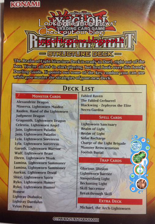 Yu-gi-oh! TCG Zone: Realm of Light Structure Deck