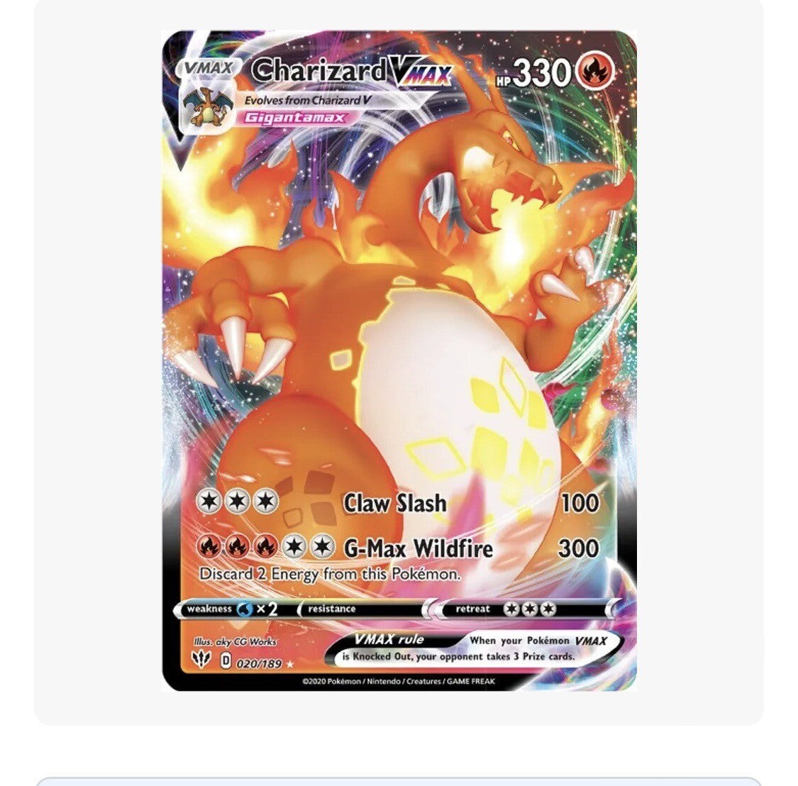 Pokemon Card - Charizard VMAX