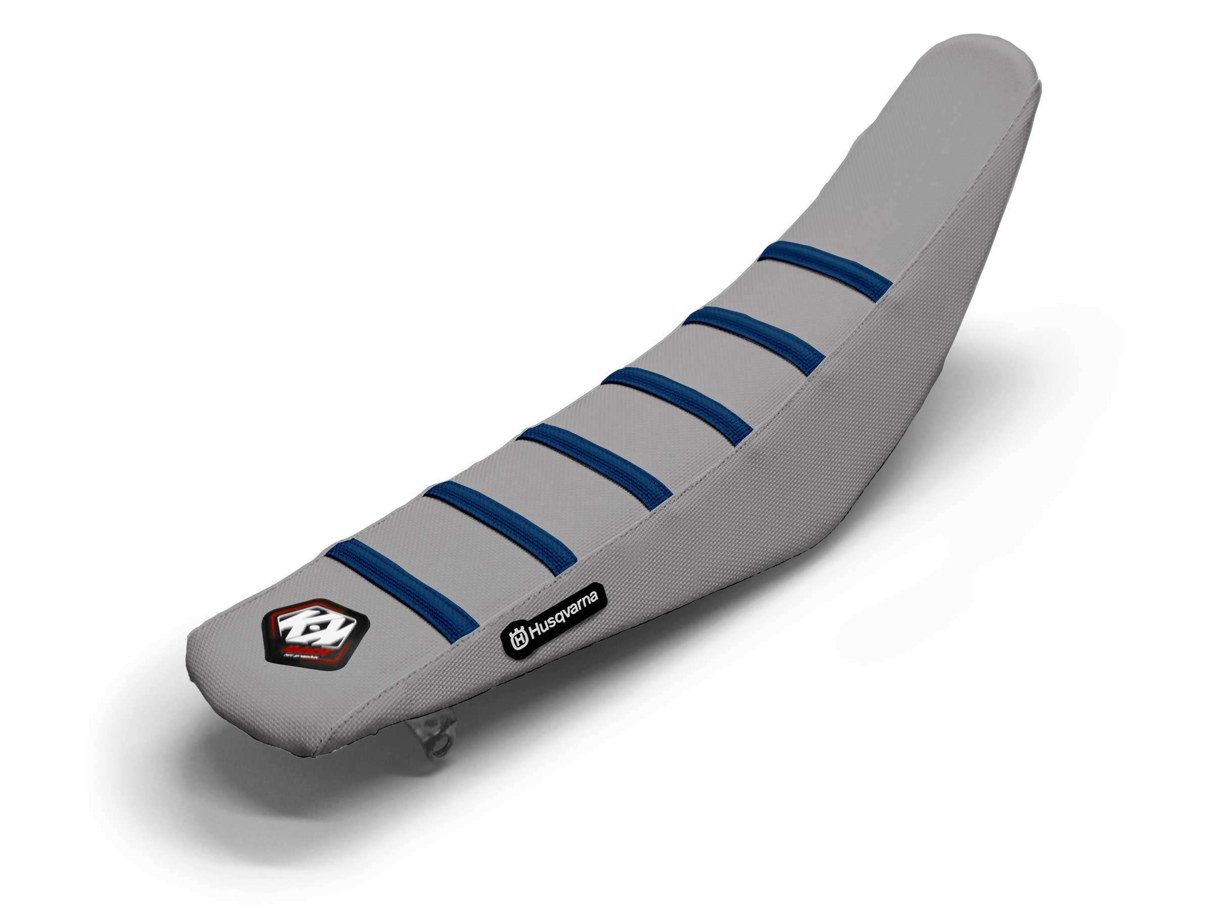 Grey/Navy Seat Cover  6 Ribs - HUSQVARNA FE 501 (2015-2024)