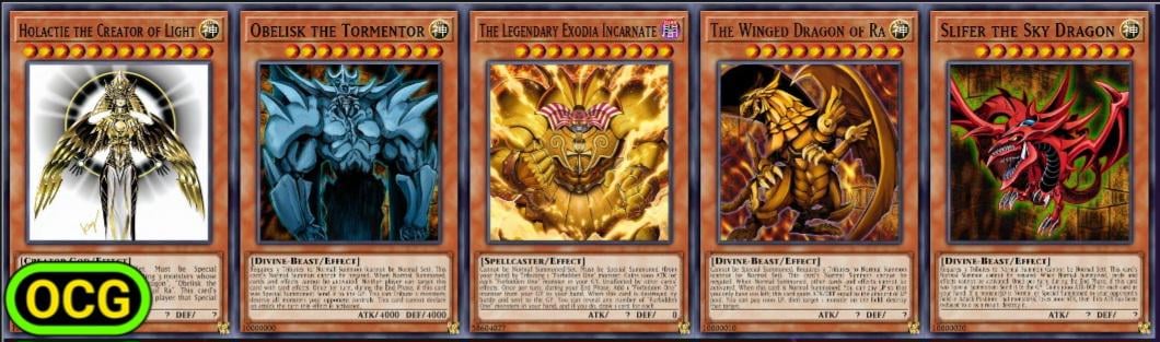 So Are These The Top 5 Strongest Cards In The Lore Of Yu-Gi-Oh, If So Who's  The Strongest To Weakest? : r/YuGiOhMasterDuel