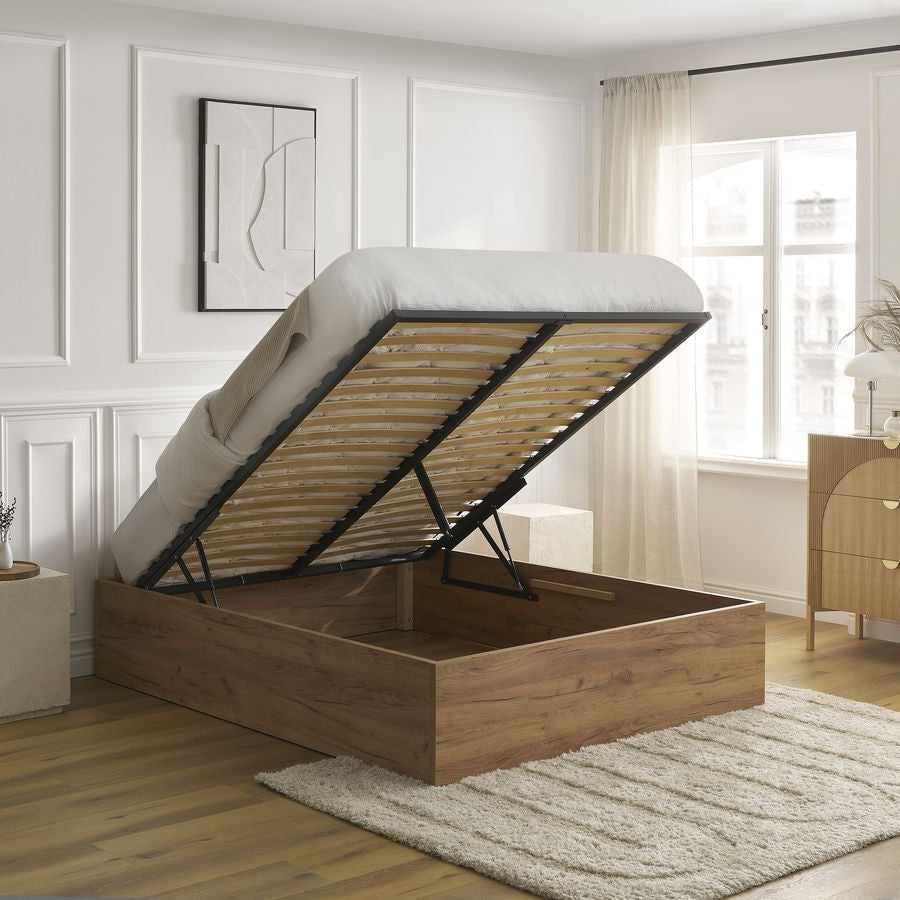 Sommier BOBOCHIC coffre NIRA 160x200cm rangement XL