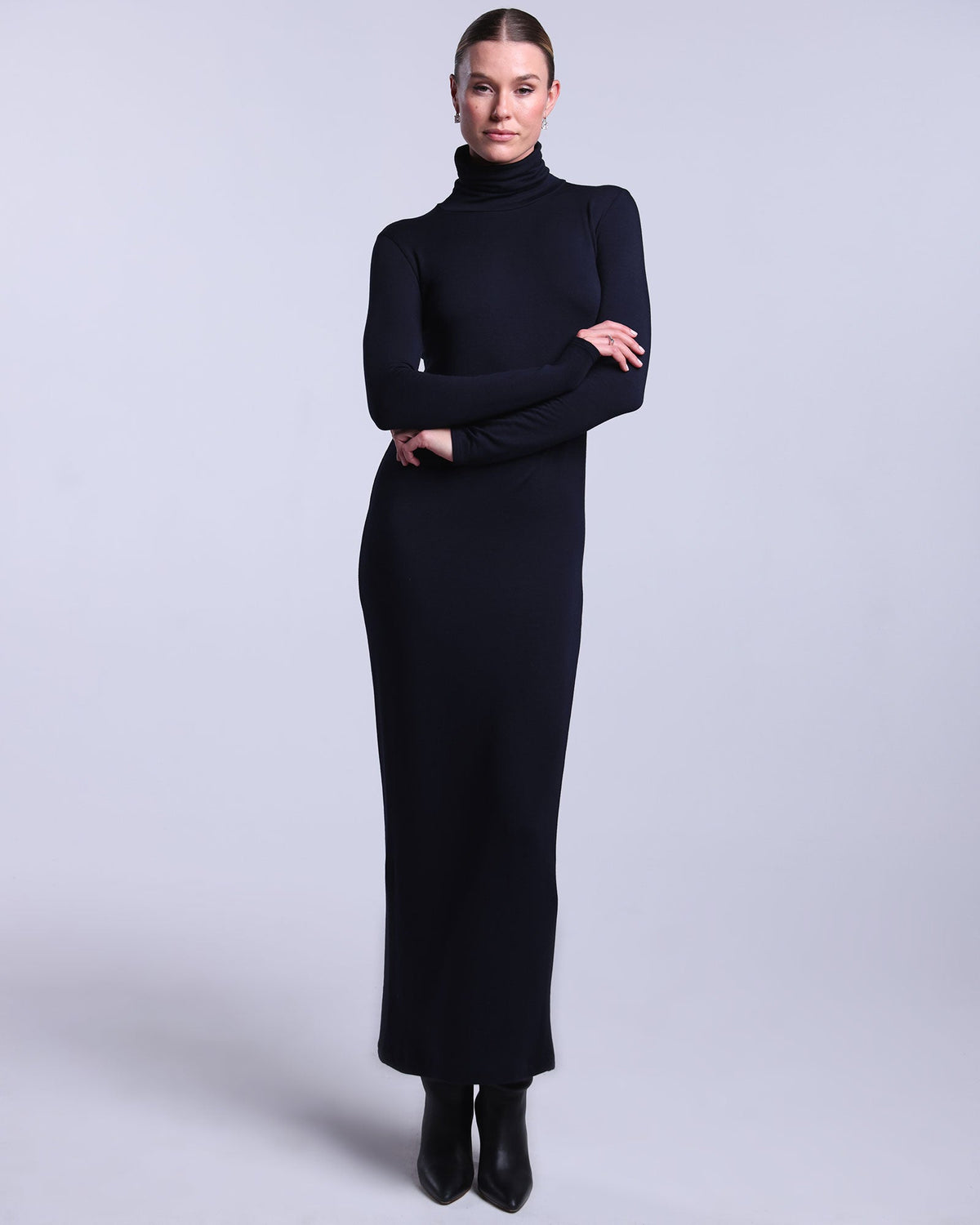 Navy | The Turtleneck Dress by Bleusalt