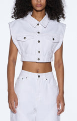 TRUCKER VEST FRESH WHITE