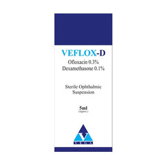 Veflox D Eye Drops 0.3% – Bacterial Eye Infection & Inflammation Relief