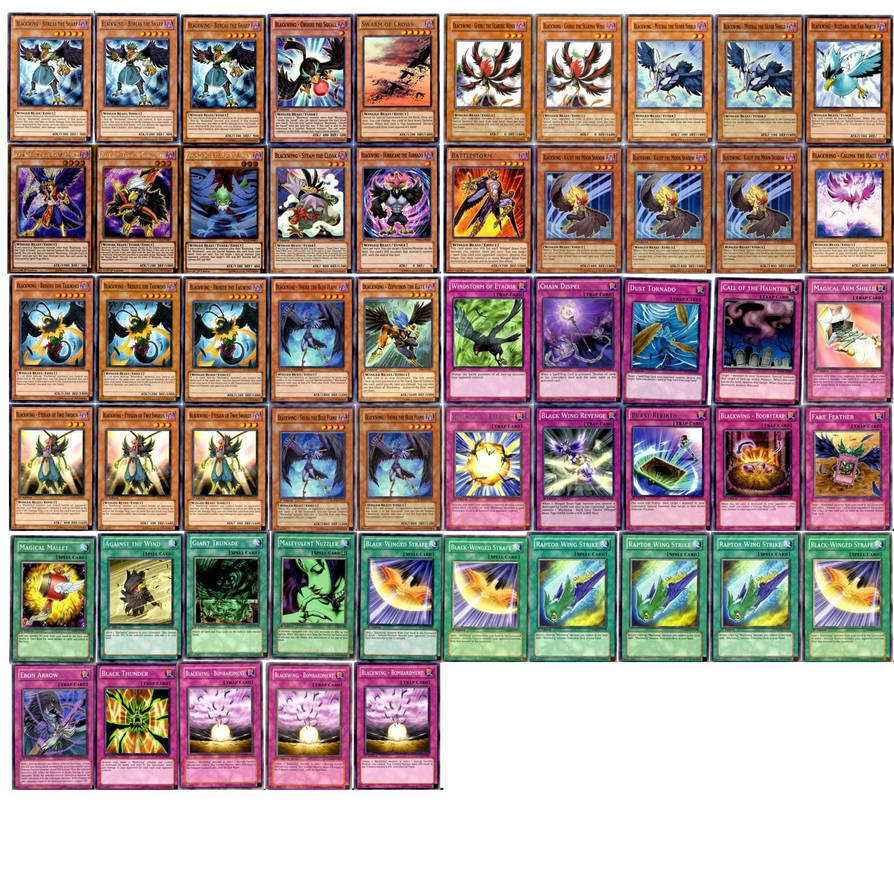 Yugioh Blackwing Deck 55 Card Set + 5 Card Extra by TheSi1enc3r on  DeviantArt