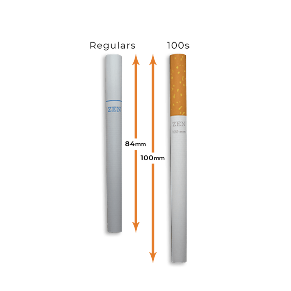 Zen Cigarette Tubes | White | King Size Blue Box