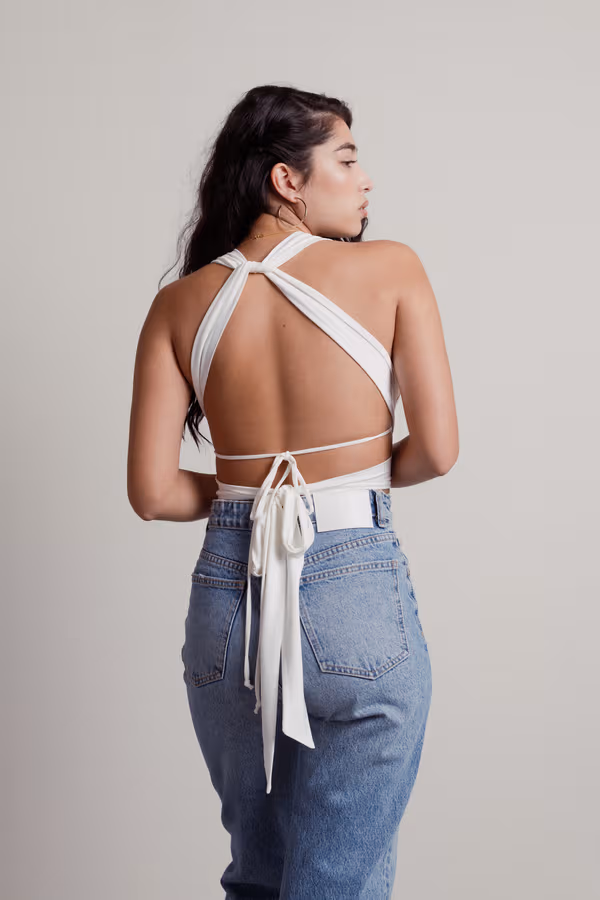 Ossia Crop Top - White
