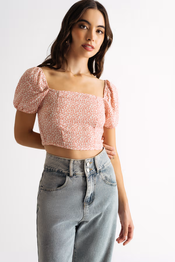 Wake Me Up Crop Top - Pink