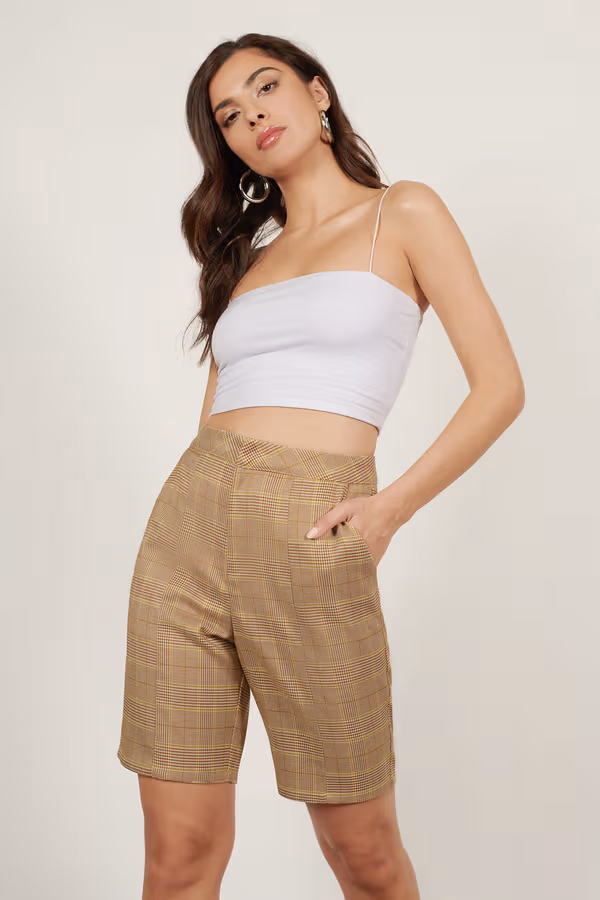 No Worries Bermuda Shorts - Tan