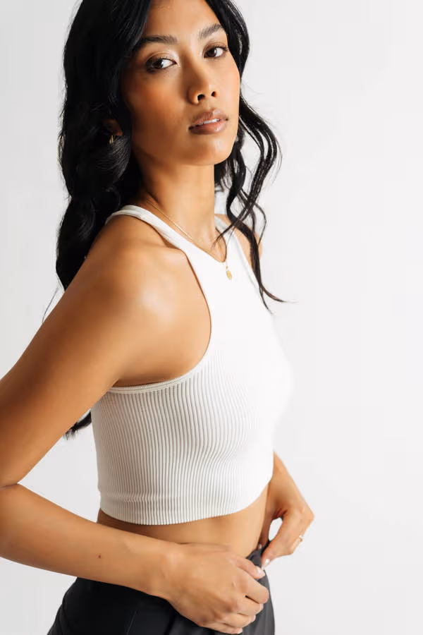 Be Myself Tank Top - Off White