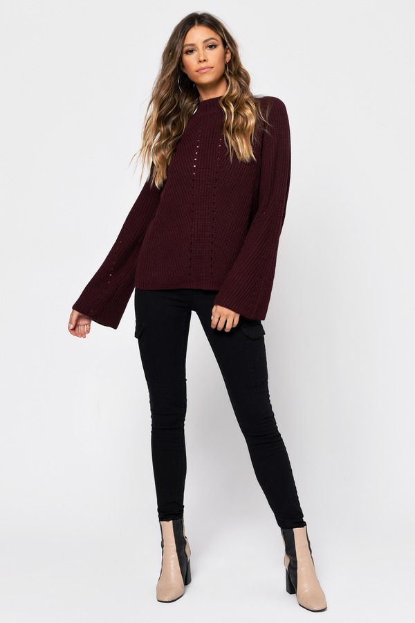 Noelle Mock Neck Sweater - Sienna