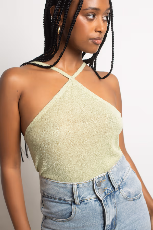 Karenina Halter Top - Light Green
