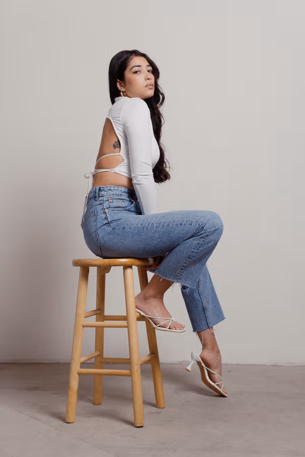 Jessie Crop Top - White