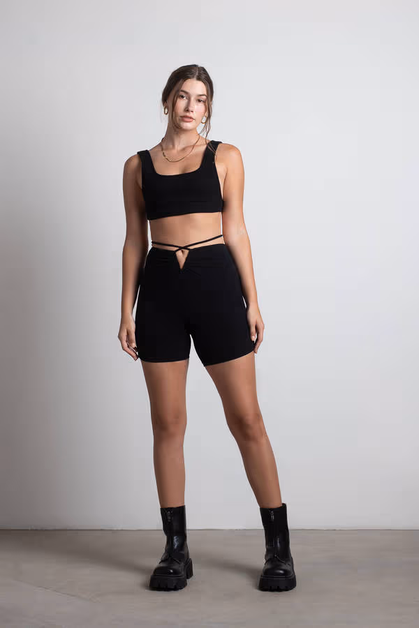 Charm & Charisma Biker Shorts - Black