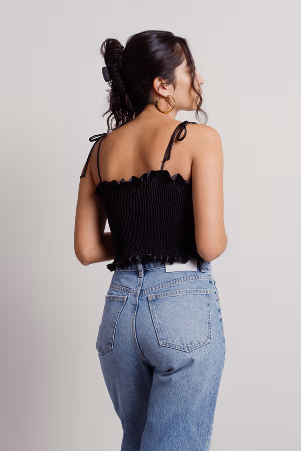 Malia Crop Top - Black