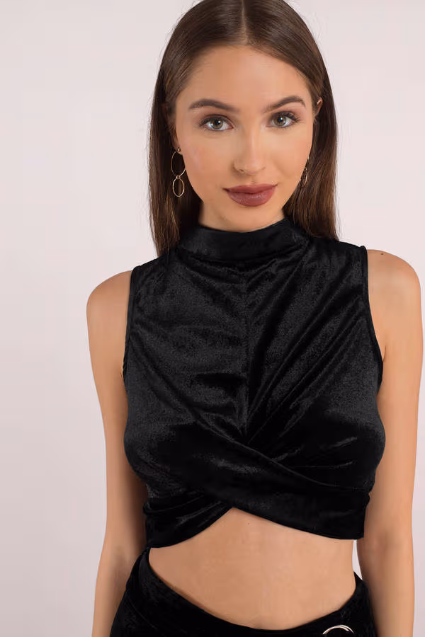 Alana Crop Top - Black