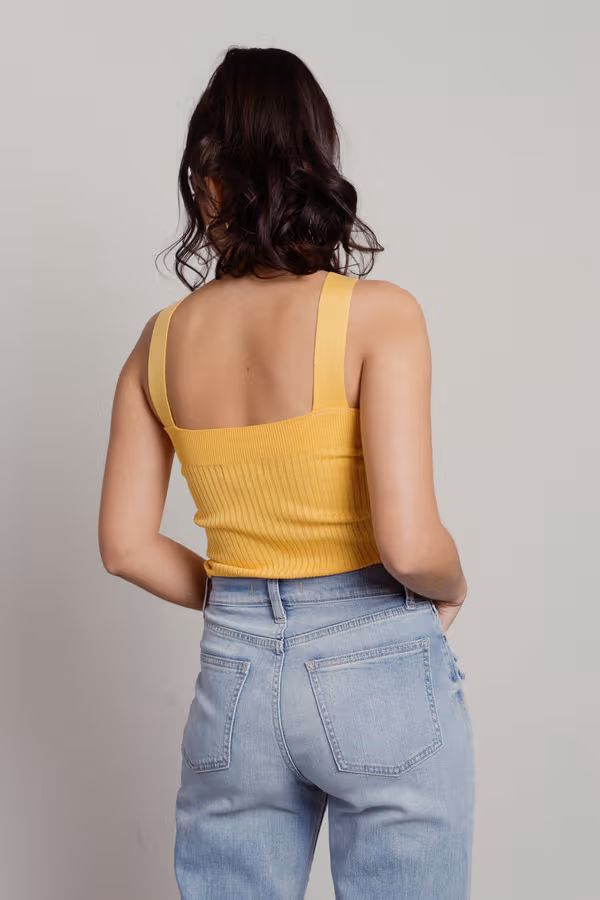 Sweet Honey Crop Top - Yellow