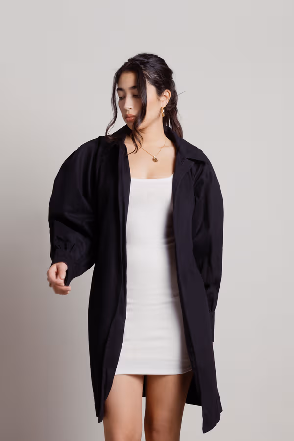 Leah Trench Coat - Black