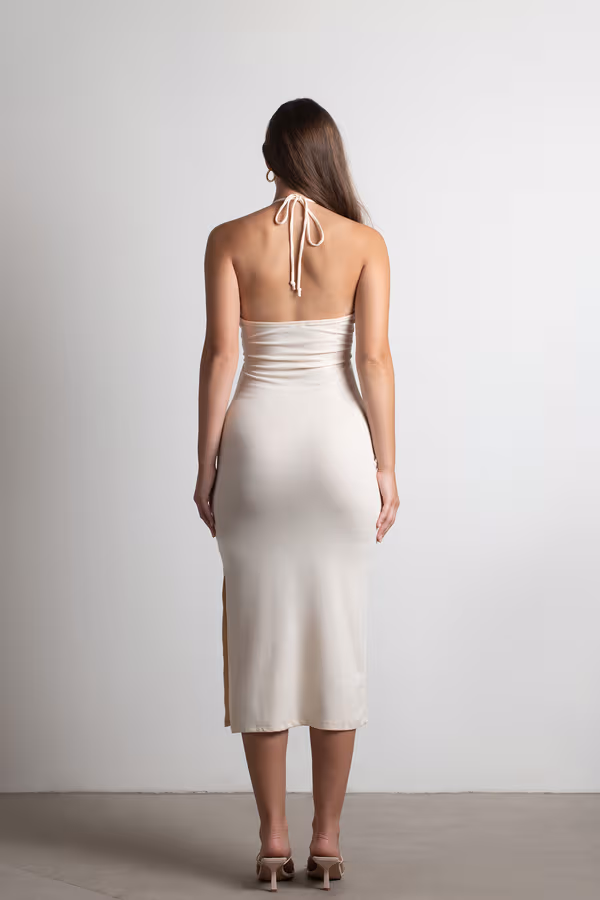 Kachel Cutout Bodycon Midi Dress - Black