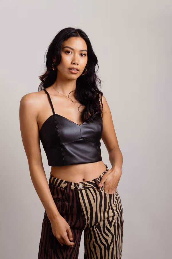 Overrun Crop Top - Black