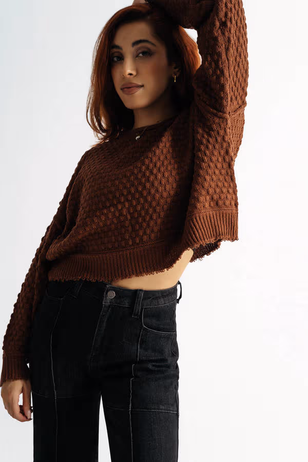 Runaway Knit Sweater - Blush