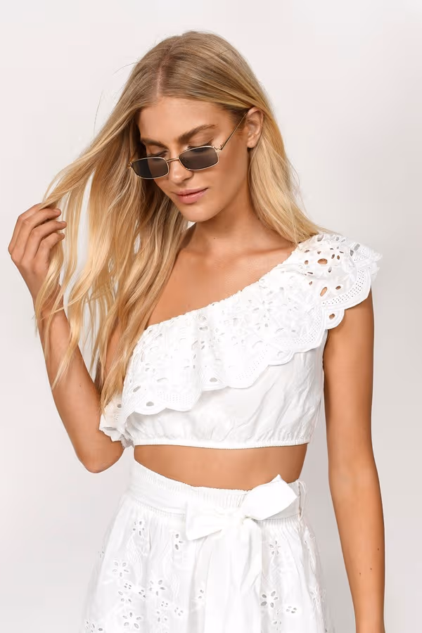 Kyla Crop Top - White